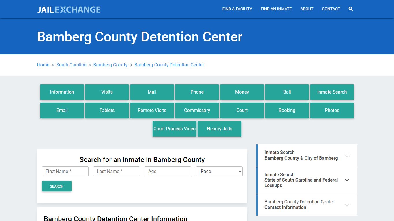 Bamberg County Detention Center - Jail Exchange